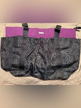 Baggallini Purple/Black/Grey Travel Tote